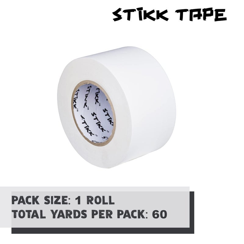 STIKK Gaffer Tape - White Gaffers Tape - 4 inch x 60 Yards - Pro Gaff Tape for Staging Work - Grafting Tape for Filming, Photography, Radio - Effective Heavy-Duty Water Resistant Gaff Tape - Image 3